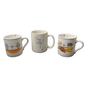 Vintage Hallmark Mugs Set of 3 | 2 Rim Shot Mugs
